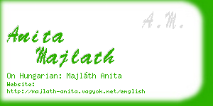 anita majlath business card